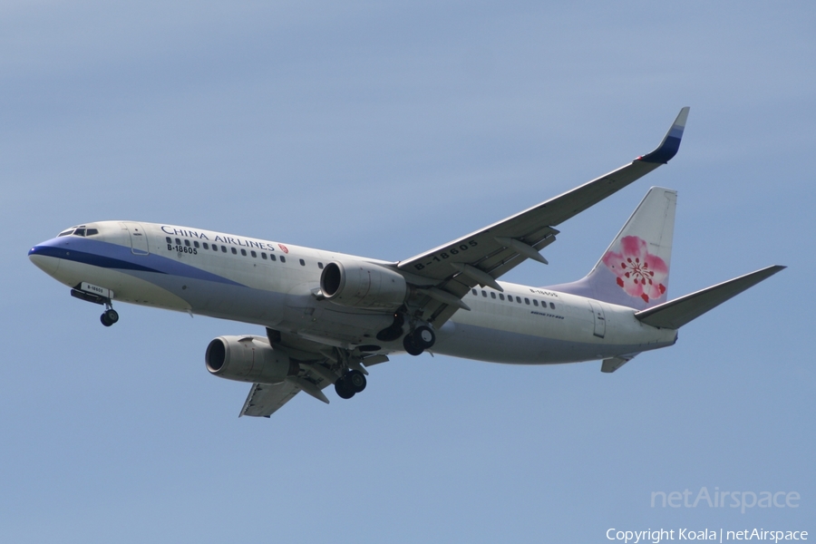 China Airlines Boeing 737-809 (B-18605) | Photo 552787