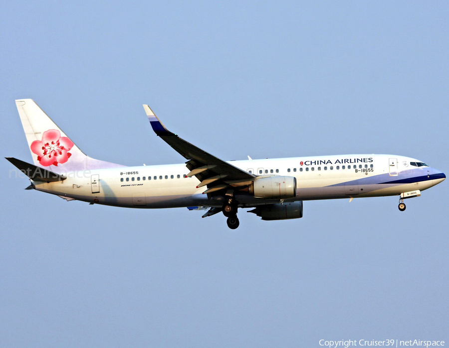 China Airlines Boeing 737-8MA (B-18655) | Photo 345937