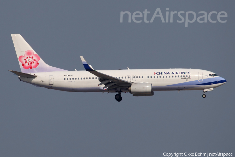 China Airlines Boeing 737-8MA (B-18655) | Photo 156210