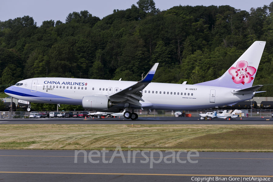 China Airlines Boeing 737-8FH (B-18657) | Photo 52175