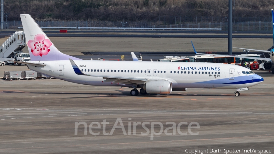 China Airlines Boeing 737-8SH (B-18660) | Photo 205001