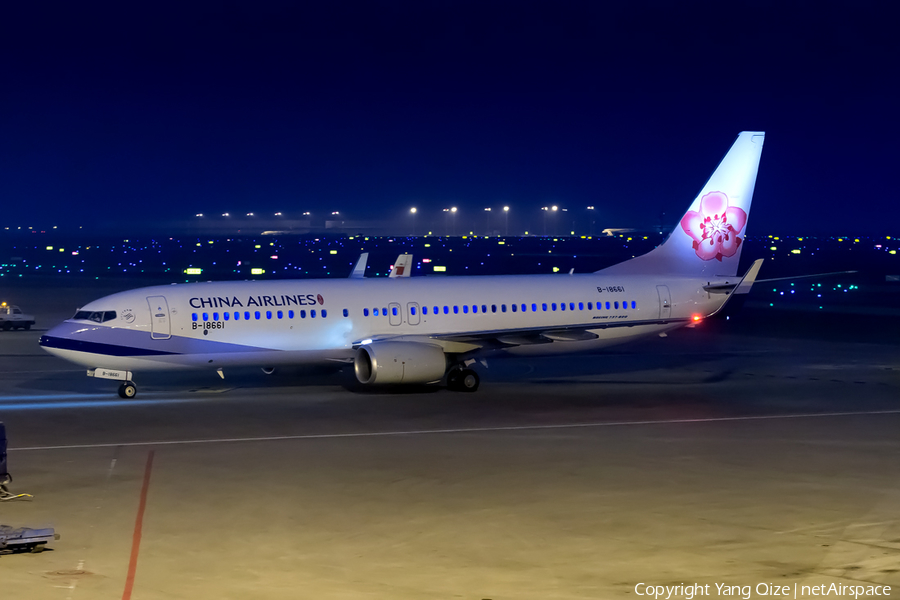 China Airlines Boeing 737-8AL (B-18661) | Photo 187958