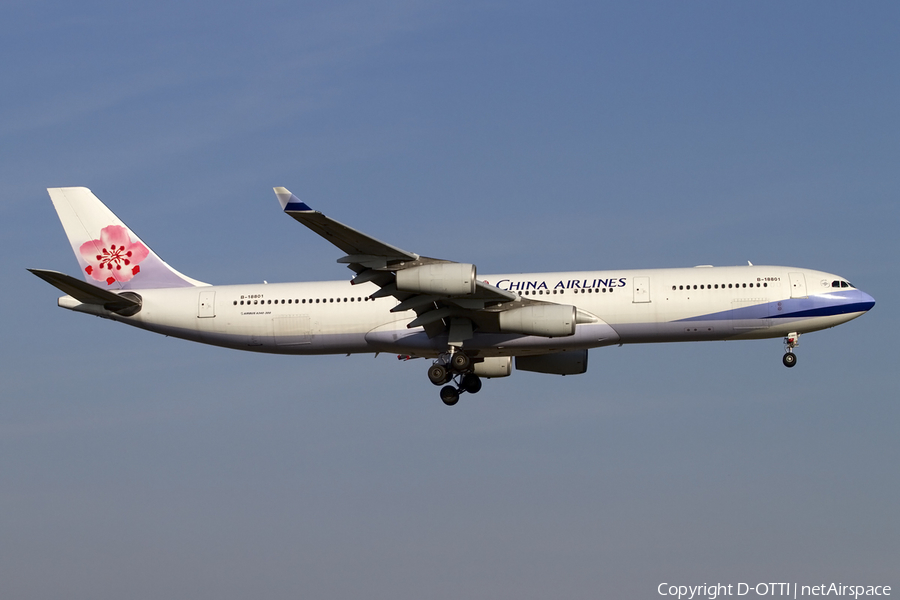 China Airlines Airbus A340-313X (B-18801) | Photo 404364