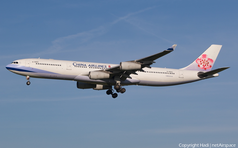 China Airlines Airbus A340-313X (B-18803) | Photo 125351