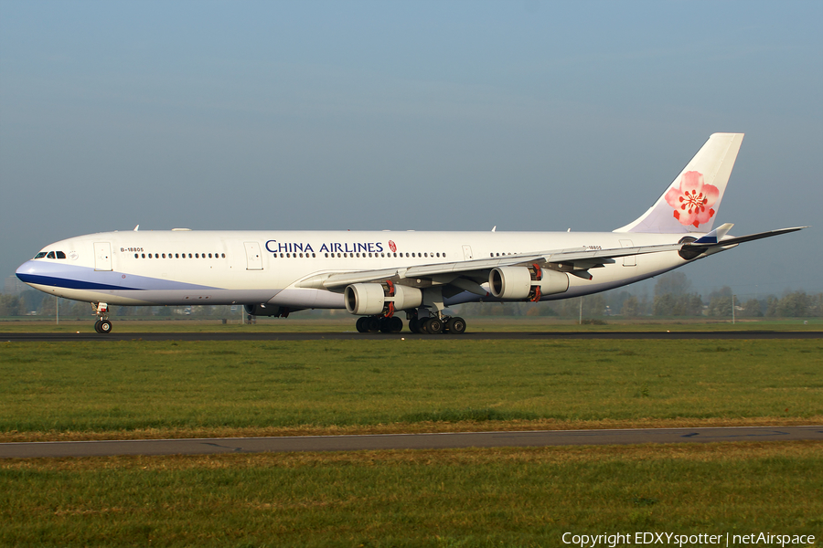 China Airlines Airbus A340-313X (B-18805) | Photo 278215