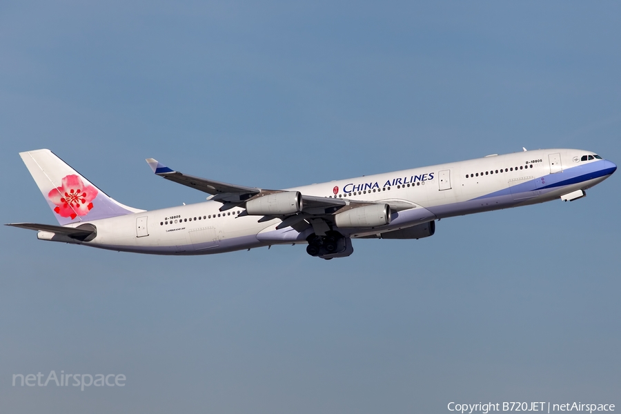 China Airlines Airbus A340-313X (B-18805) | Photo 41368