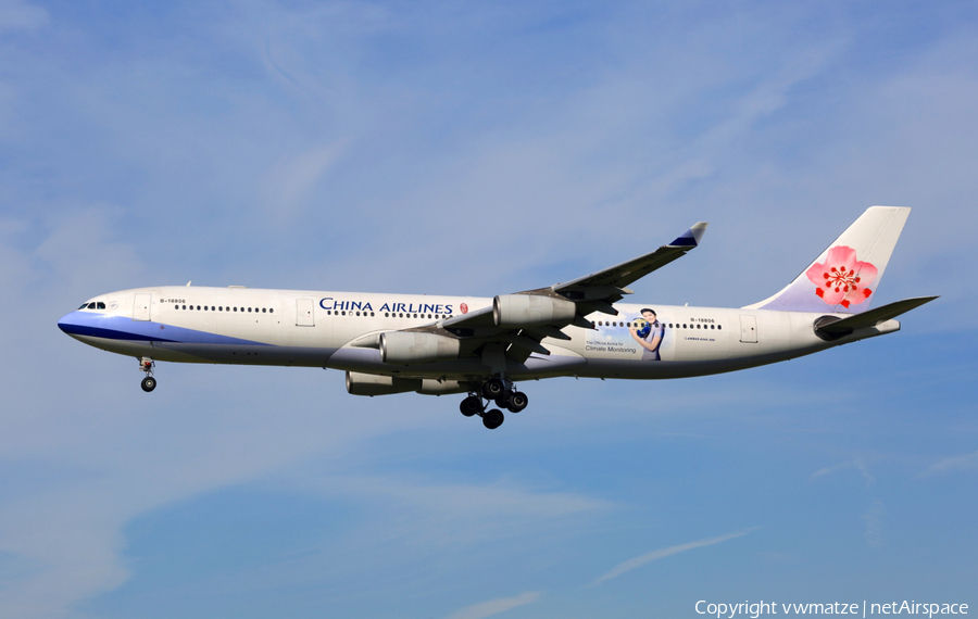 China Airlines Airbus A340-313X (B-18806) | Photo 120518