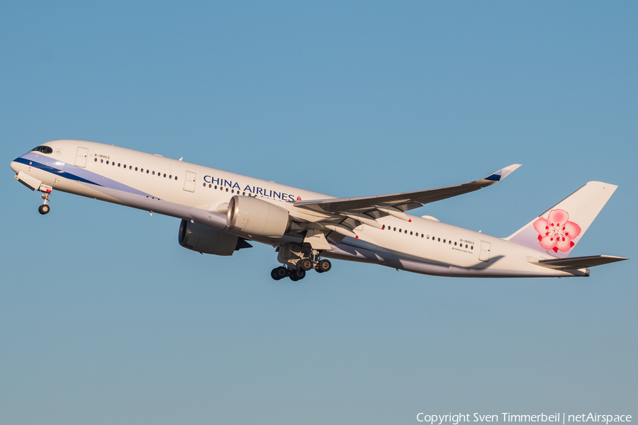 China Airlines Airbus A350-941 (B-18903) | Photo 365317