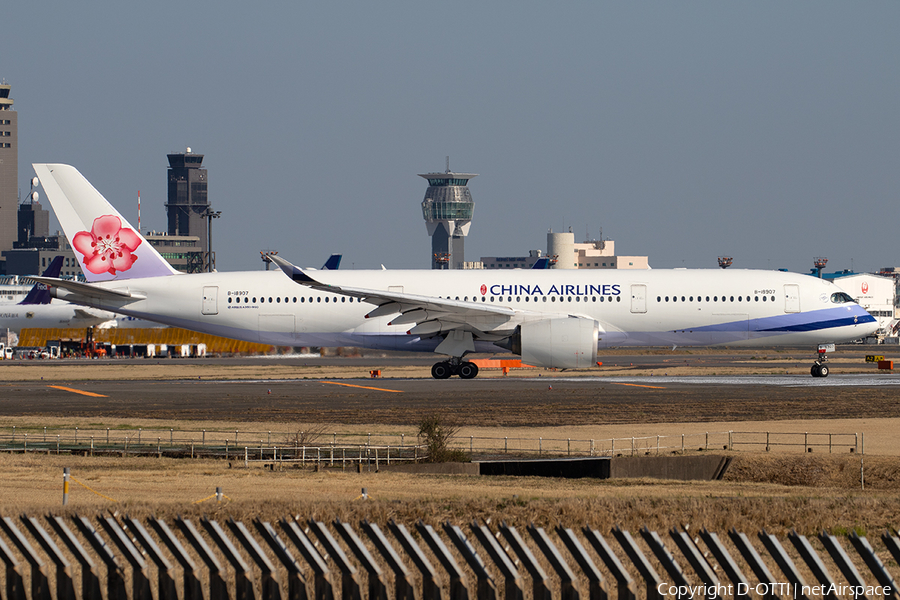 China Airlines Airbus A350-941 (B-18907) | Photo 385126