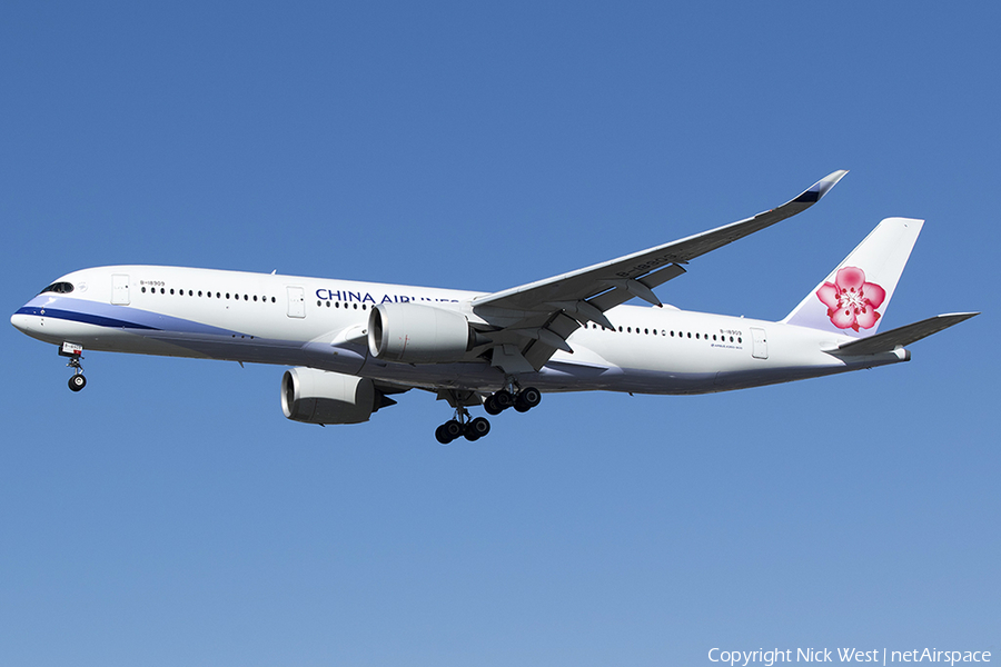 China Airlines Airbus A350-941 (B-18909) | Photo 357264