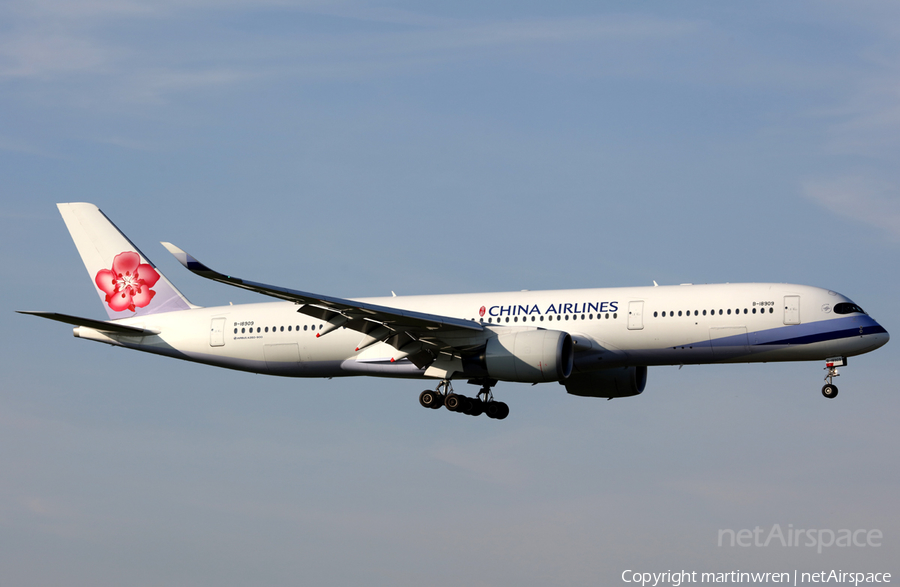 China Airlines Airbus A350-941 (B-18909) | Photo 224615