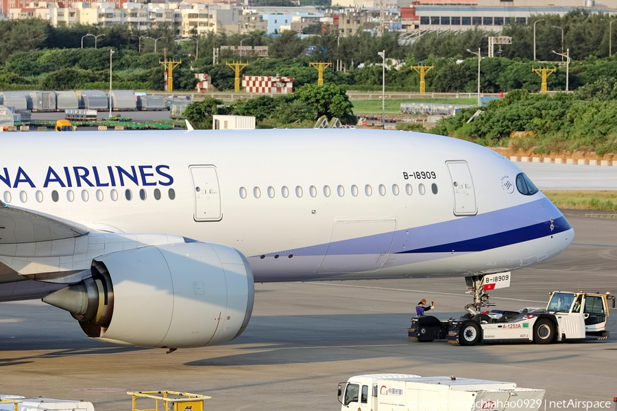 China Airlines Airbus A350-941 (B-18909) | Photo 517374