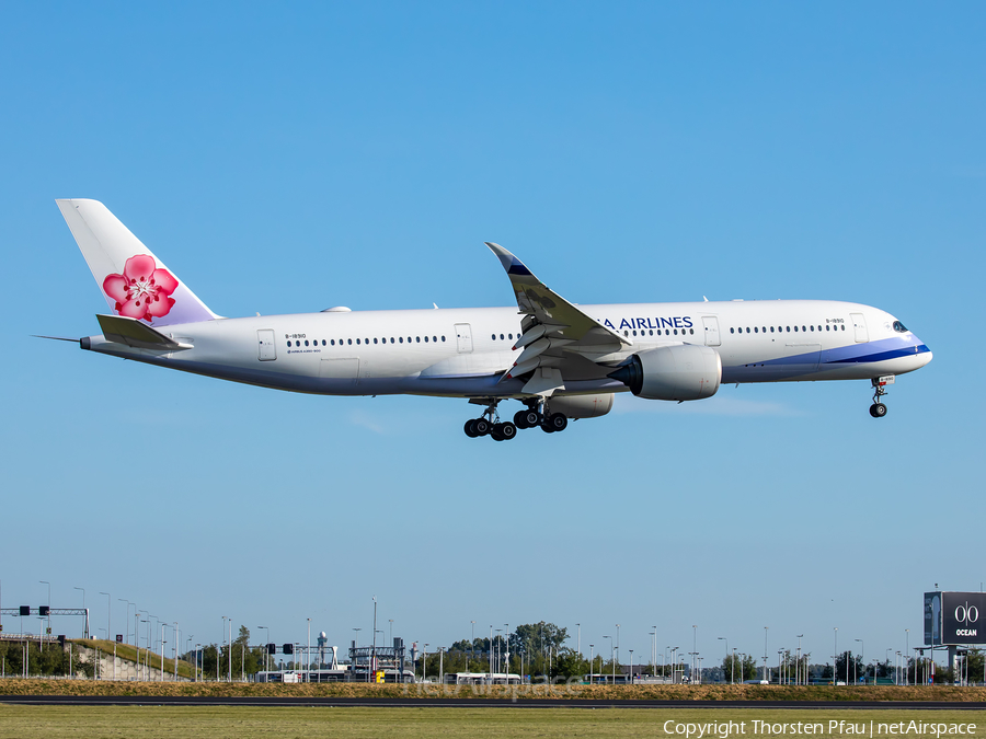 China Airlines Airbus A350-941 (B-18910) | Photo 388592