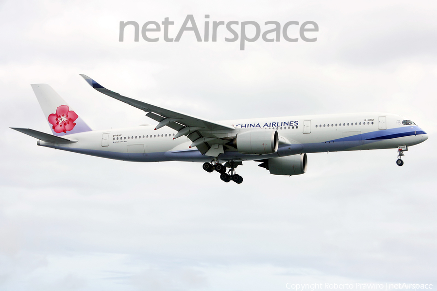 China Airlines Airbus A350-941 (B-18912) | Photo 365806