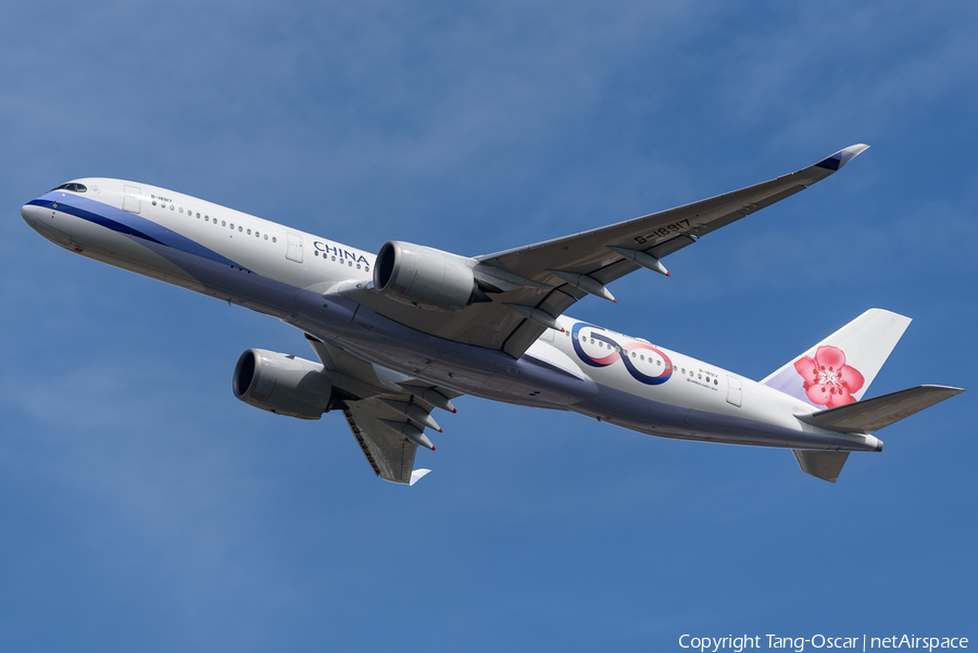 China Airlines Airbus A350-941 (B-18917) | Photo 393561