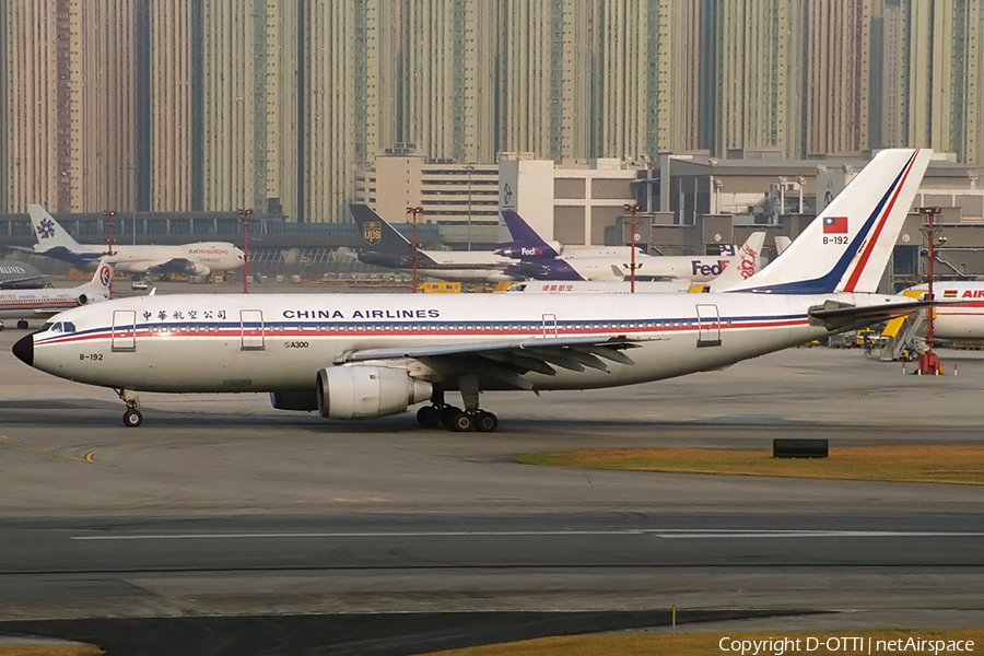 China Airlines Airbus A300B4-220 (B-192) | Photo 167122