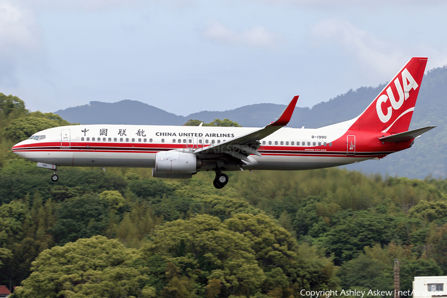 China United Airlines Boeing 737-89P (B-1990) | Photo 244315