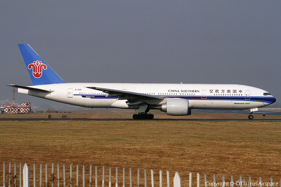 China Southern Airlines Boeing 777-21B (B-2051) | Photo 163049