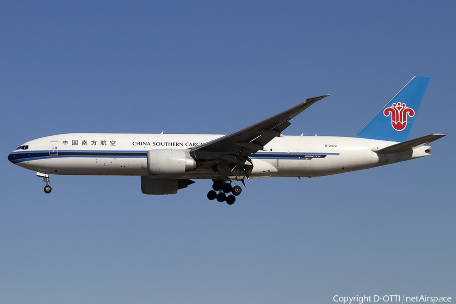 China Southern Cargo Boeing 777-F1B (B-2072) | Photo 457357