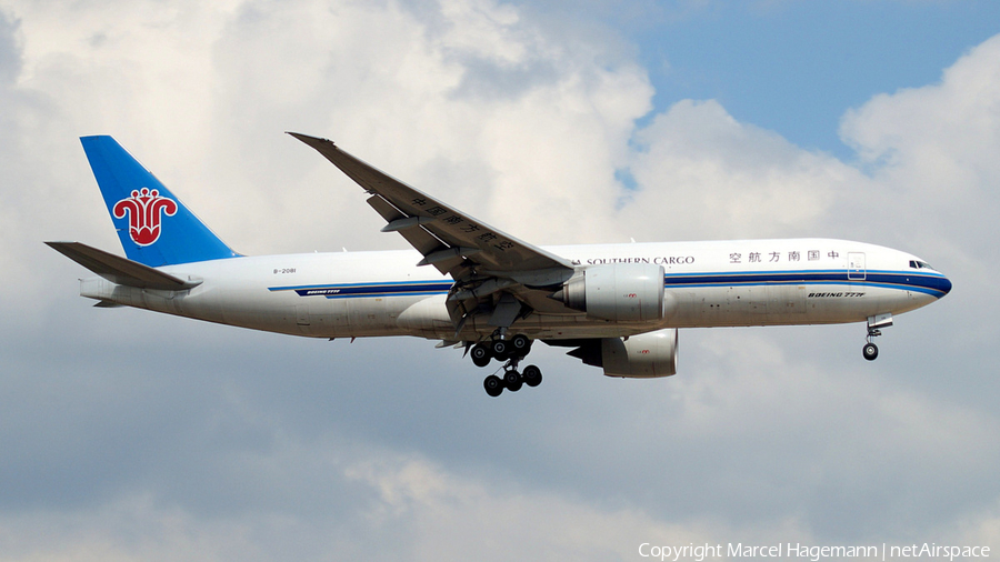 China Southern Cargo Boeing 777-F1B (B-2081) | Photo 105770