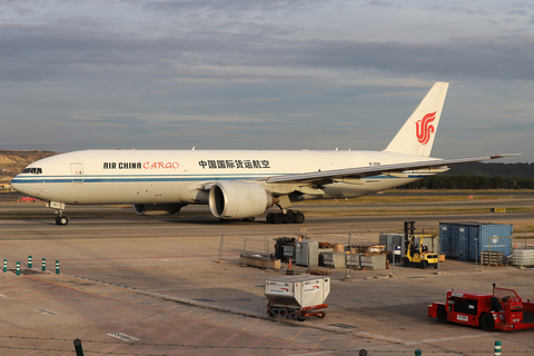 Air China Cargo Boeing 777-FFT (B-2091) at  Madrid - Barajas, Spain