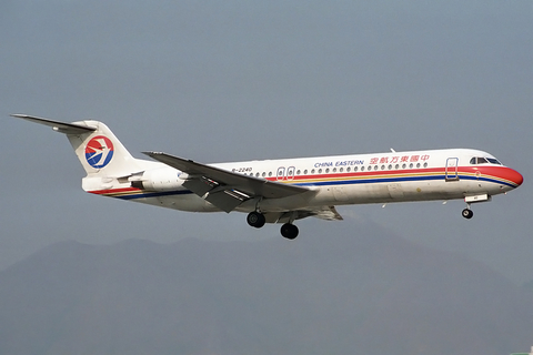 China Eastern Airlines Fokker 100 (B-2240) at  Hong Kong - Kai Tak International (closed), Hong Kong