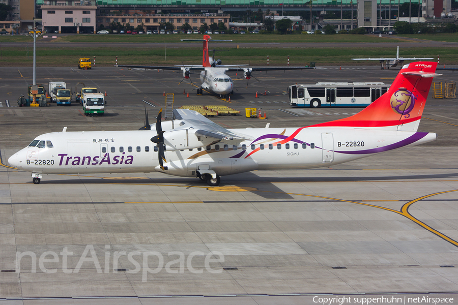 TransAsia Airways ATR 72-600 (B-22820) | Photo 112131