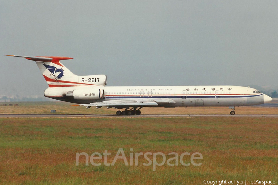 China Southwest Airlines Tupolev Tu-154M (B-2617) | Photo 403621