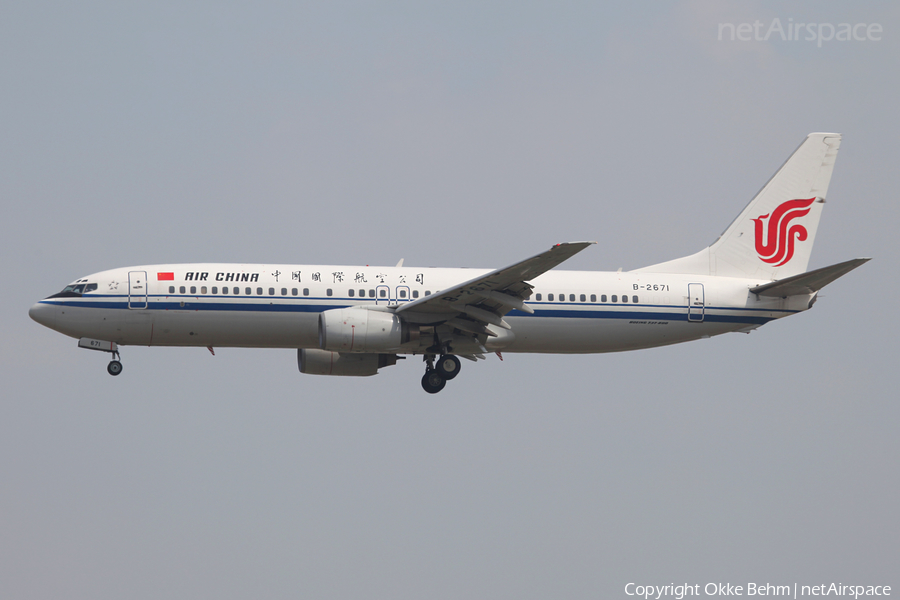 Air China Boeing 737-89L (B-2671) | Photo 69523