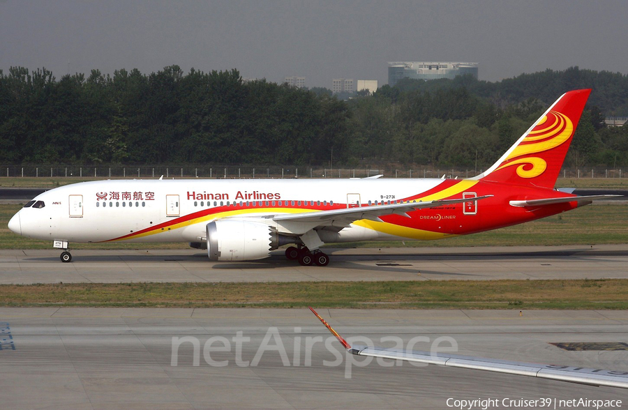 Hainan Airlines Boeing 787-8 Dreamliner (B-2731) | Photo 62801