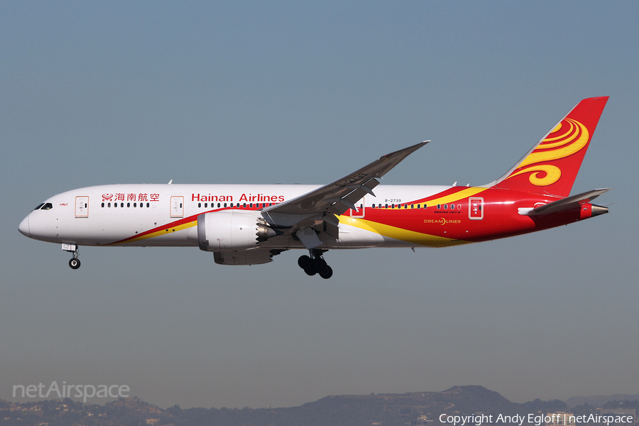 Hainan Airlines Boeing 787-8 Dreamliner (B-2739) | Photo 216010