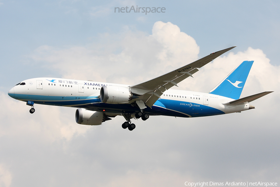 Xiamen Airlines Boeing 787-8 Dreamliner (B-2763) | Photo 106365