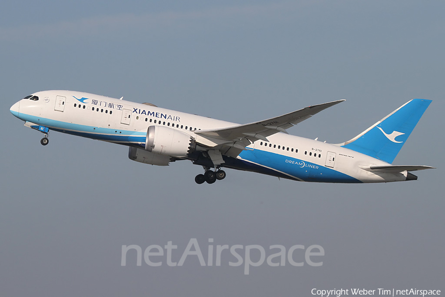 Xiamen Airlines Boeing 787-8 Dreamliner (B-2769) | Photo 298178