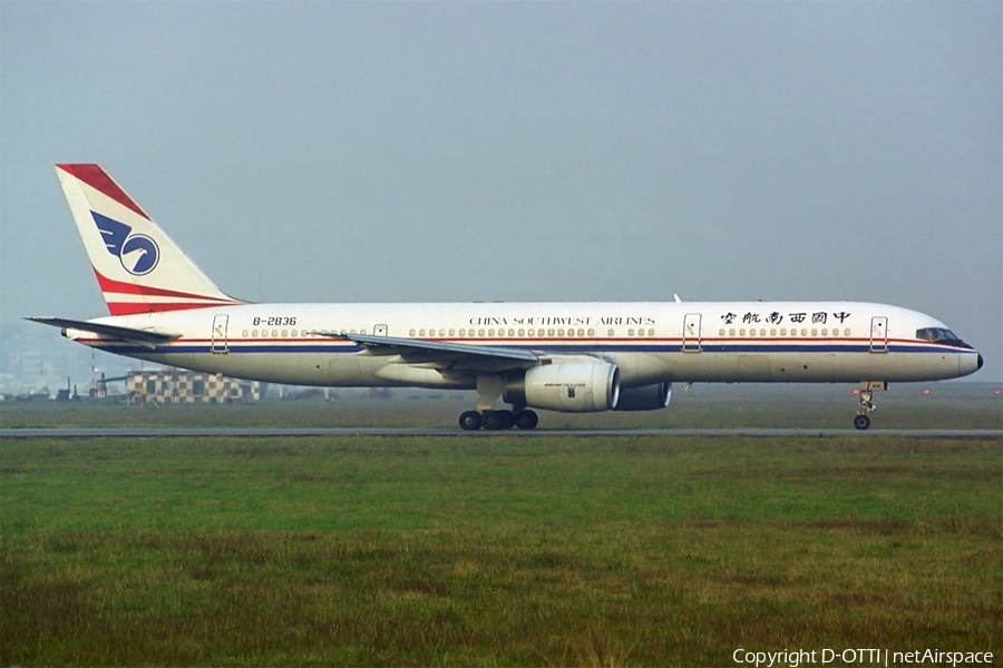 China Southwest Airlines Boeing 757-2Z0 (B-2836) | Photo 290856