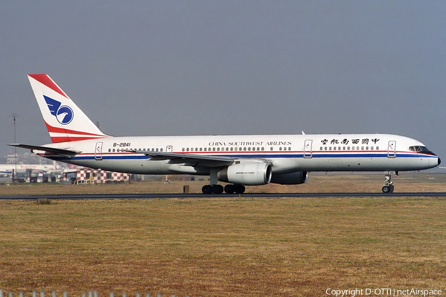 China Southwest Airlines Boeing 757-2Z0 (B-2841) | Photo 163046