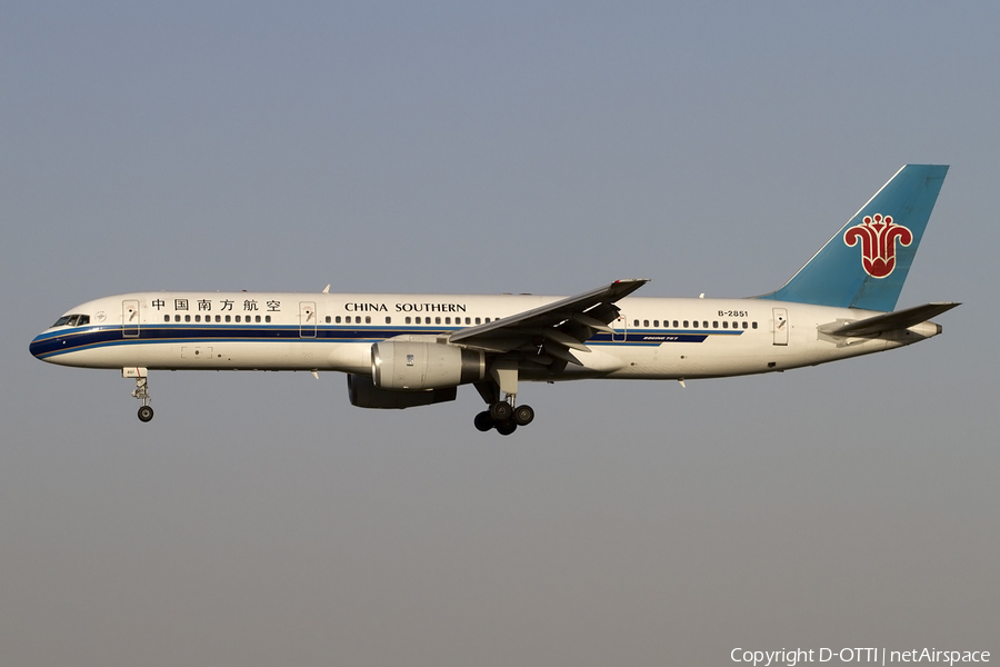 China Southern Airlines Boeing 757-28S (B-2851) | Photo 406203