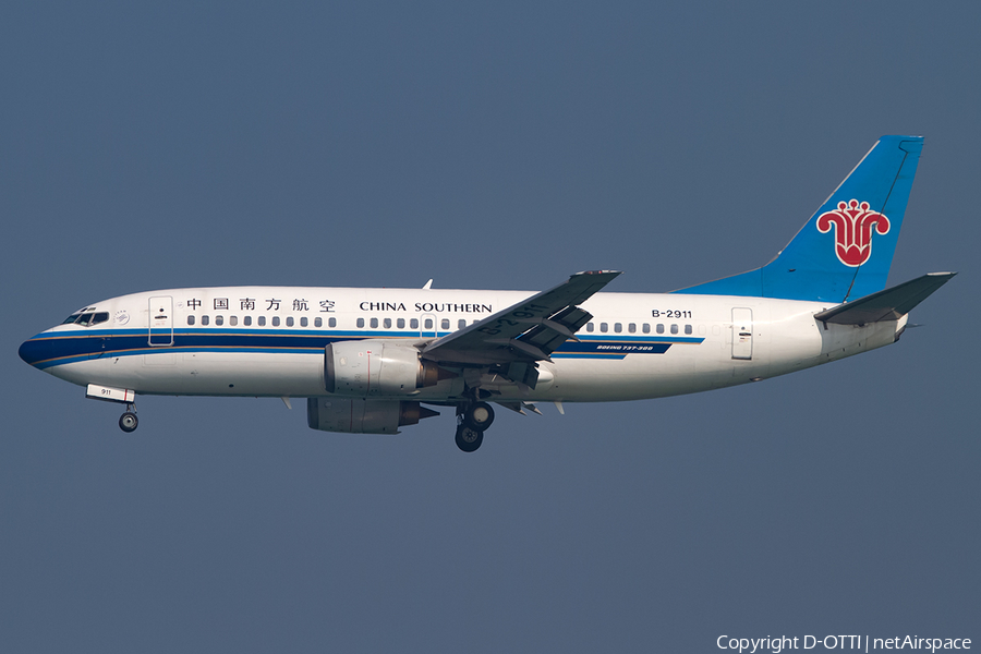 China Southern Airlines Boeing 737-3Y0 (B-2911) | Photo 397187