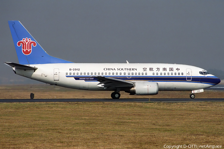 China Southern Airlines Boeing 737-5Y0 (B-2912) | Photo 163043