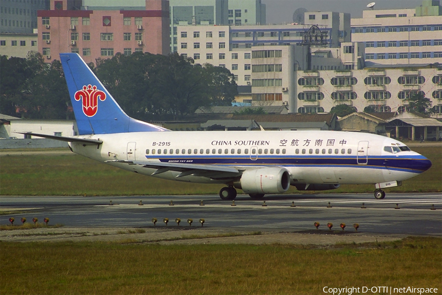 China Southern Airlines Boeing 737-5Y0 (B-2915) | Photo 290276