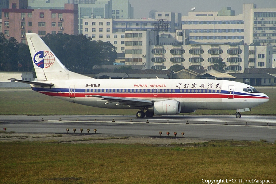 Wuhan Airlines Boeing 737-3Q8 (B-2918) | Photo 290329