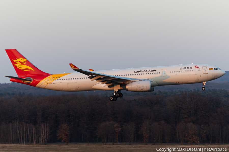 Capital Airlines Airbus A330-343E (B-305R) | Photo 500350