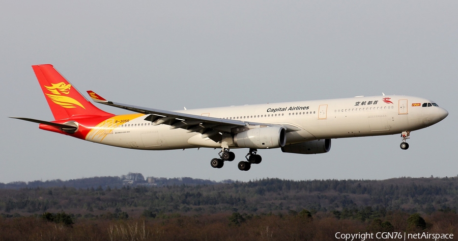 Capital Airlines Airbus A330-343E (B-305R) | Photo 503360