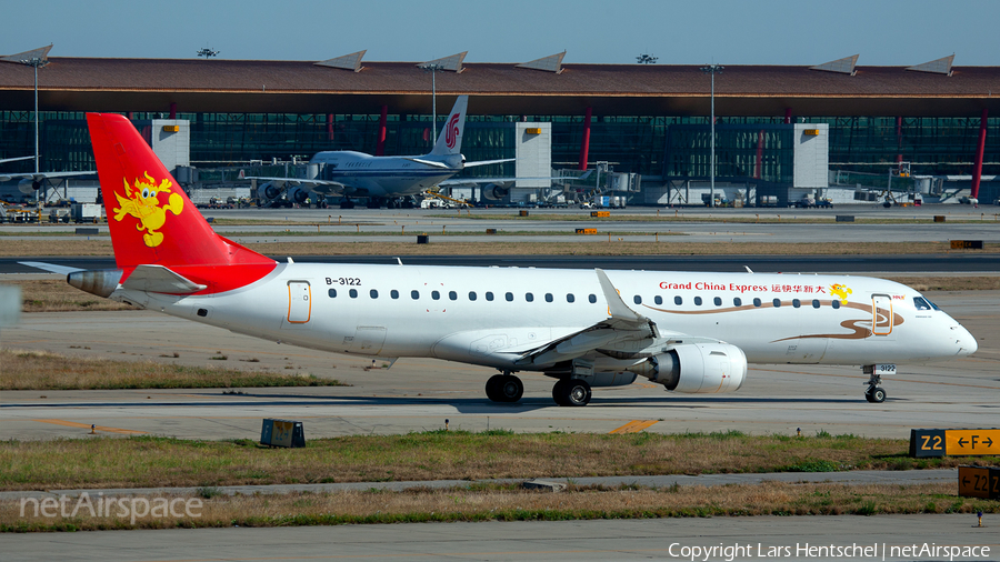 Grand China Express Embraer ERJ-190AR (ERJ-190-100IGW) (B-3122) | Photo 449416