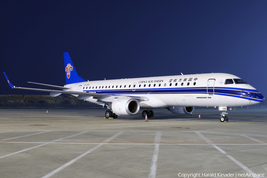 China Southern Airlines Embraer ERJ-190LR (ERJ-190-100LR) (B-3135) | Photo 294835