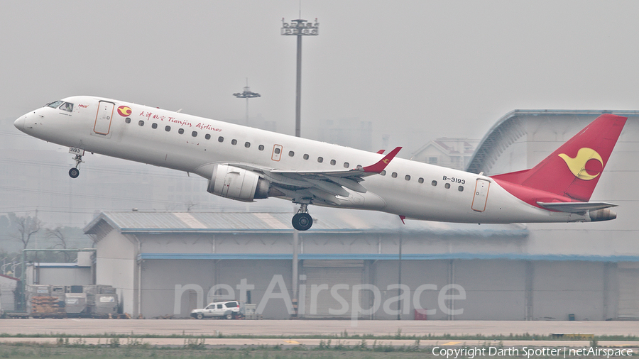 Tianjin Airlines Embraer ERJ-190LR (ERJ-190-100LR) (B-3193) | Photo 252664