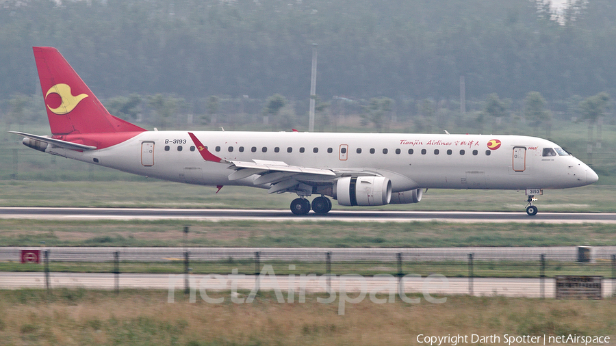 Tianjin Airlines Embraer ERJ-190LR (ERJ-190-100LR) (B-3193) | Photo 252665