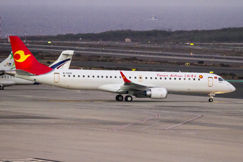 Tianjin Airlines Embraer ERJ-195LR (ERJ-190-200LR) (B-3235) at  Gran Canaria, Spain