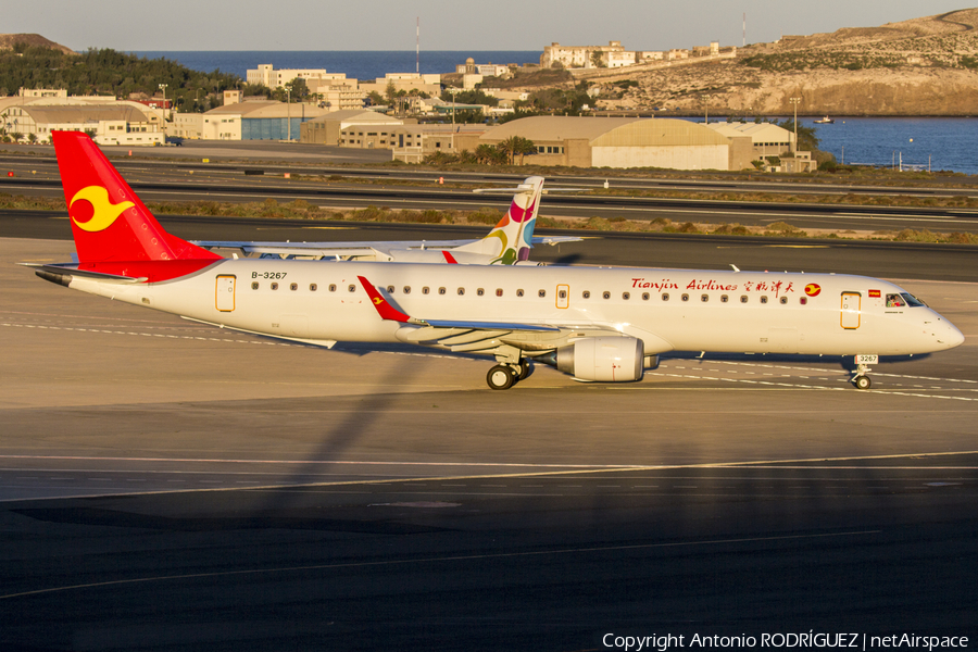 Tianjin Airlines Embraer ERJ-195LR (ERJ-190-200LR) (B-3267) | Photo 204785