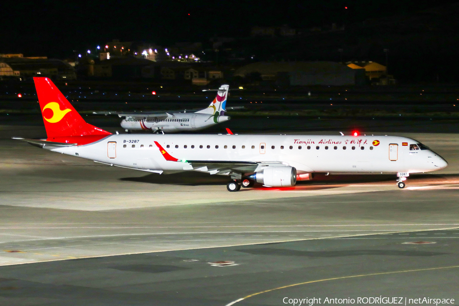 Tianjin Airlines Embraer ERJ-195LR (ERJ-190-200LR) (B-3287) | Photo 284238