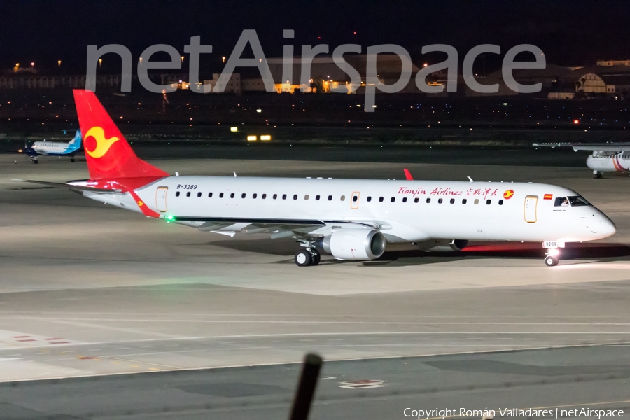 Tianjin Airlines Embraer ERJ-195LR (ERJ-190-200LR) (B-3289) | Photo 337431